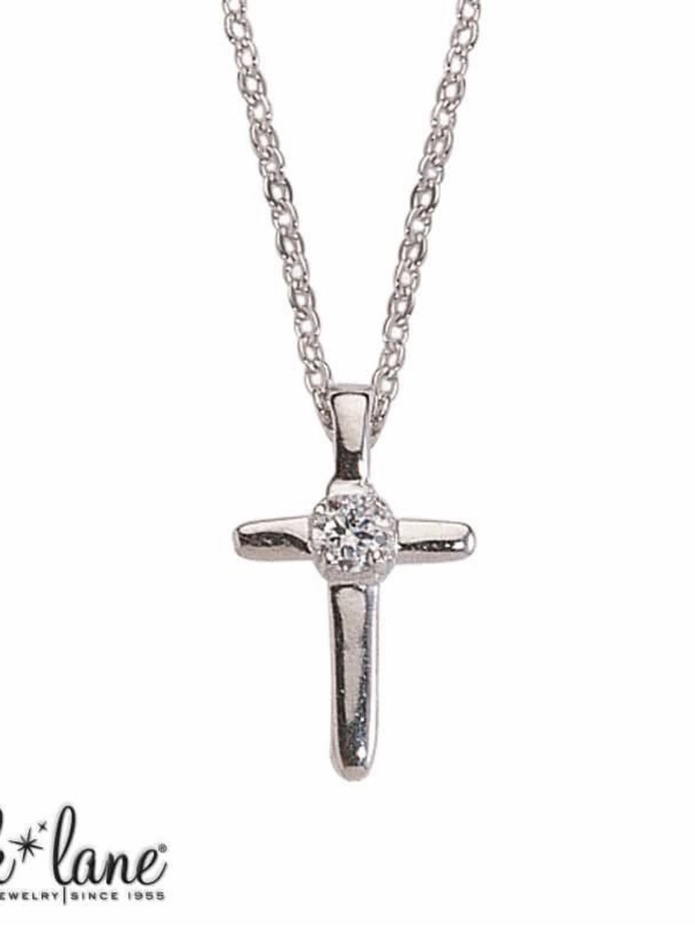 Park Lane “PRAYER” Silver Cross Pendant Necklace